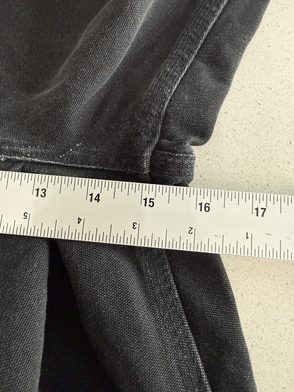 Vtg Carhartt B01 BLK Double Knee Carpenter Pants Sz 44 Black Denim USA Made