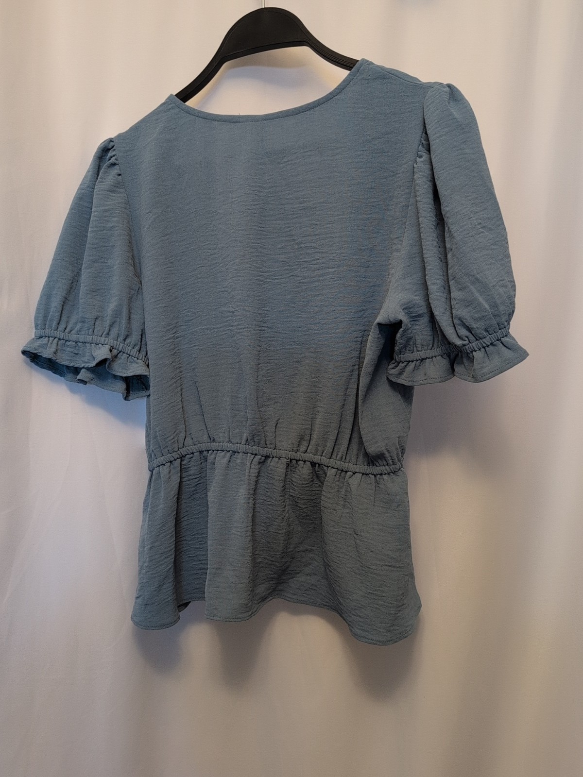 melrose and market top Nwt Xs 3 Button Blue Top open front boho flowy