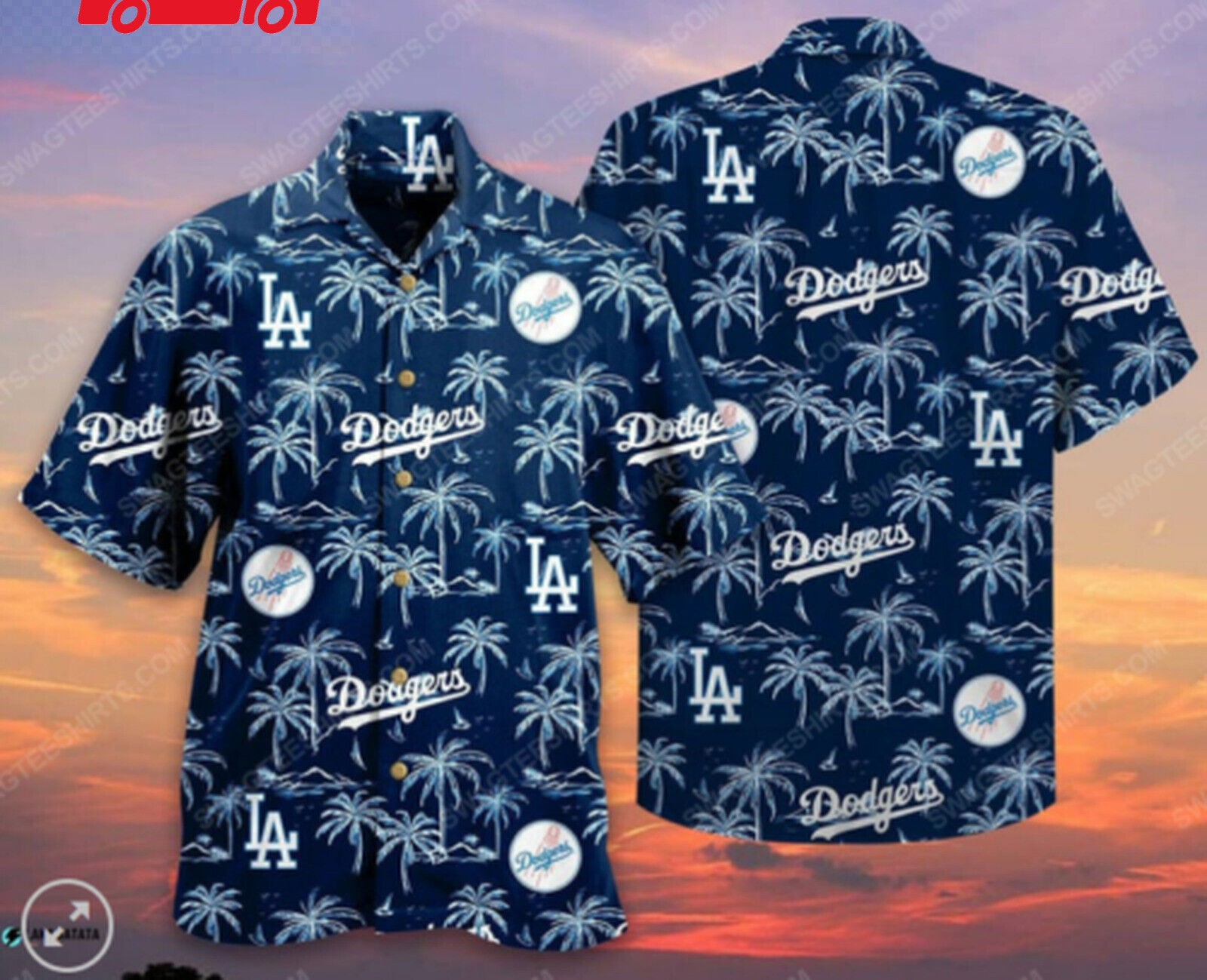 LA dodgers Hawaiian Shirt summer aloha hawaii shirt hawaiian 3d_zqb_40