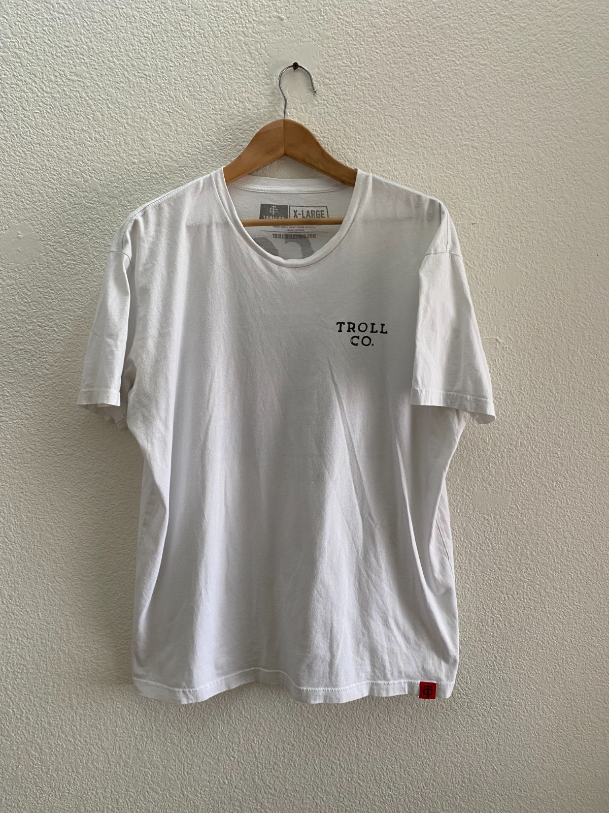 Blue Collar Bastard Troll Co. Dirty Hands Clean Money DHCM White T-Shirt XL