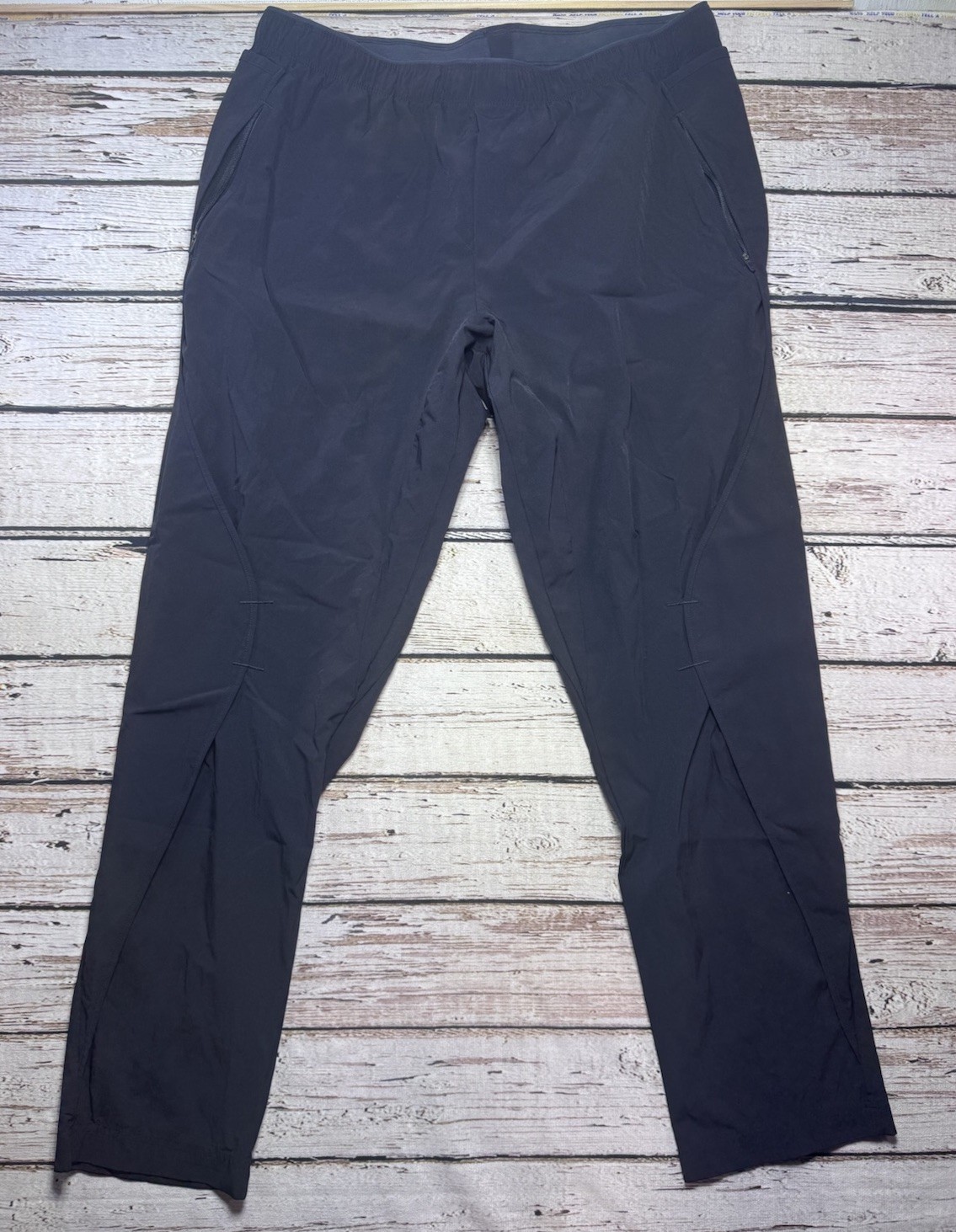 PASKHO Lightweight Travel Tech Pants Mens XXL Black Drawstring