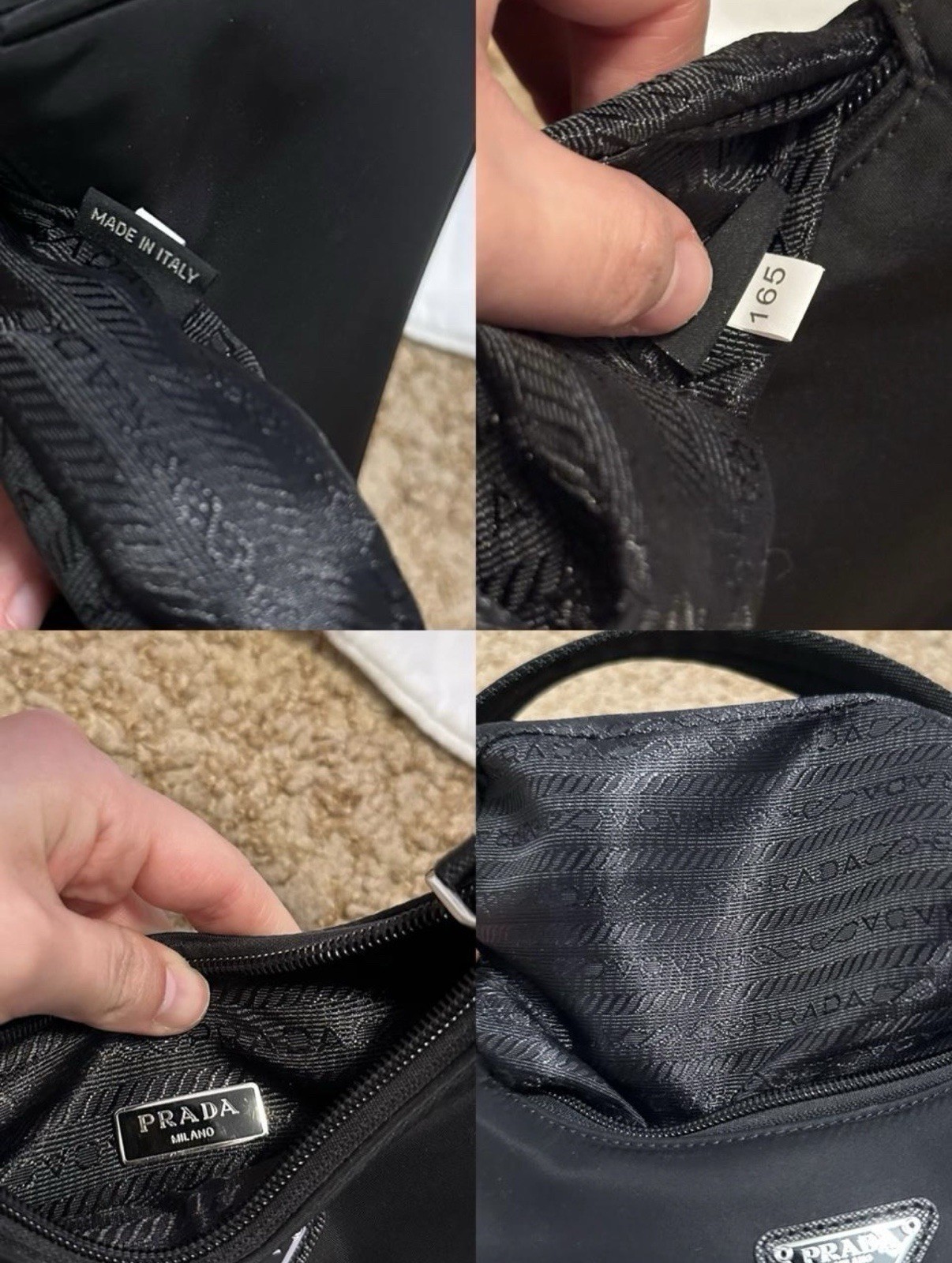 Prada Black Nylon Re-Edition 2000 Shoulder Bag
