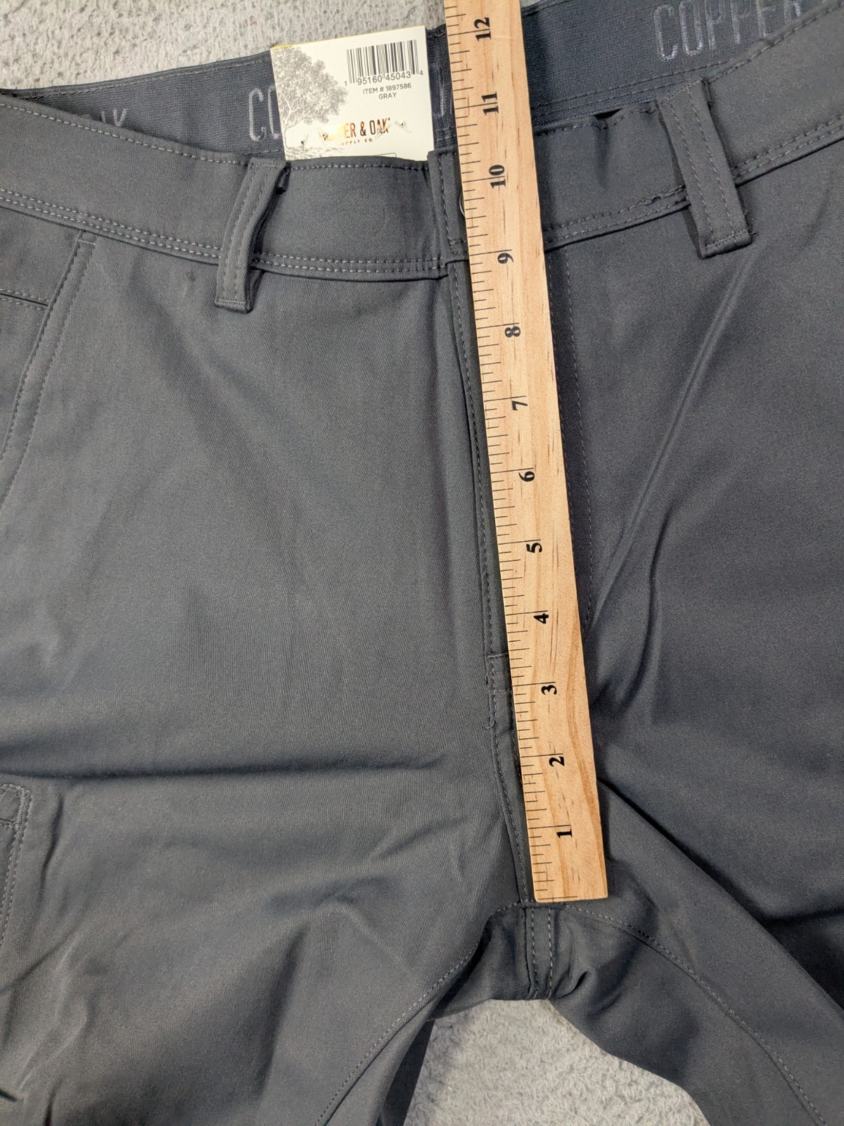 Copper and Oak Supply Co Pants Mens 32×32 Gray Tech Cargo Pocket Utility