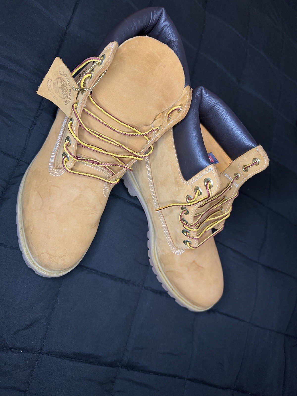 Timberland Men’s Premium 6″ Waterproof Boots, Wheat Nubuck, Size 10 M