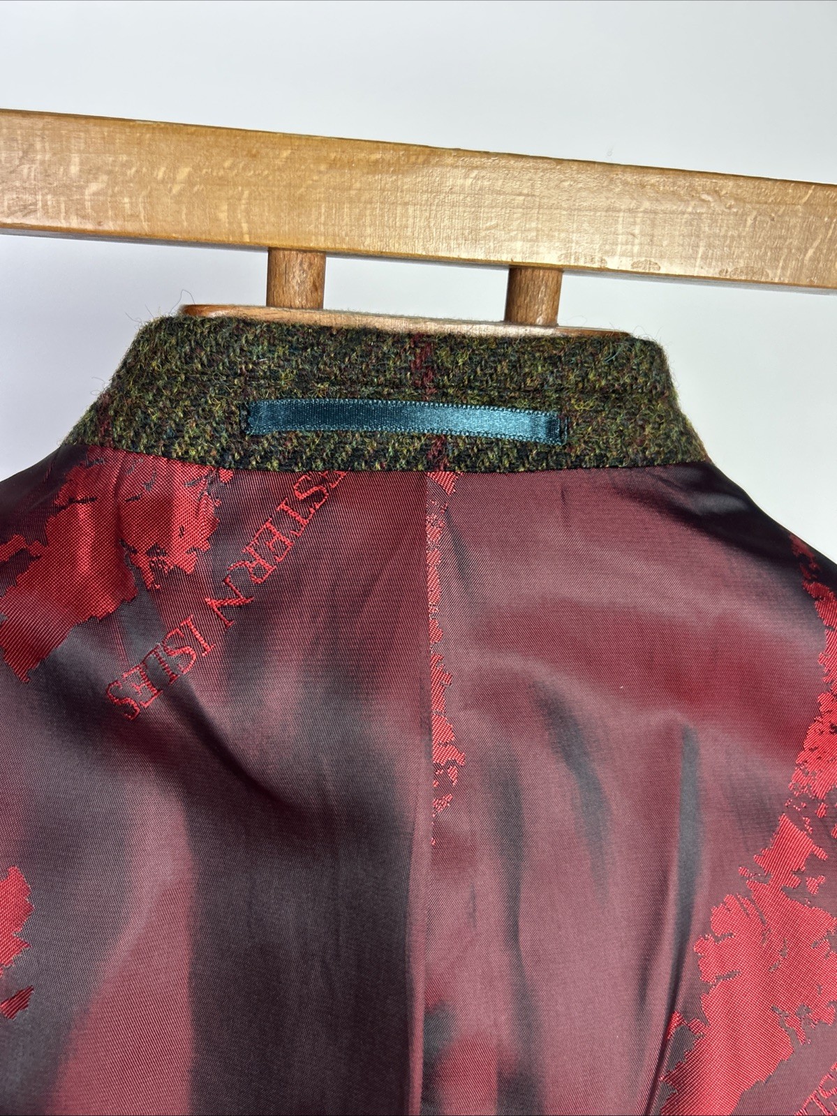 HARRIS TWEED (46R) Mens Sport Coat Jacket ‘Western Isles’ Windowpane Herringbone