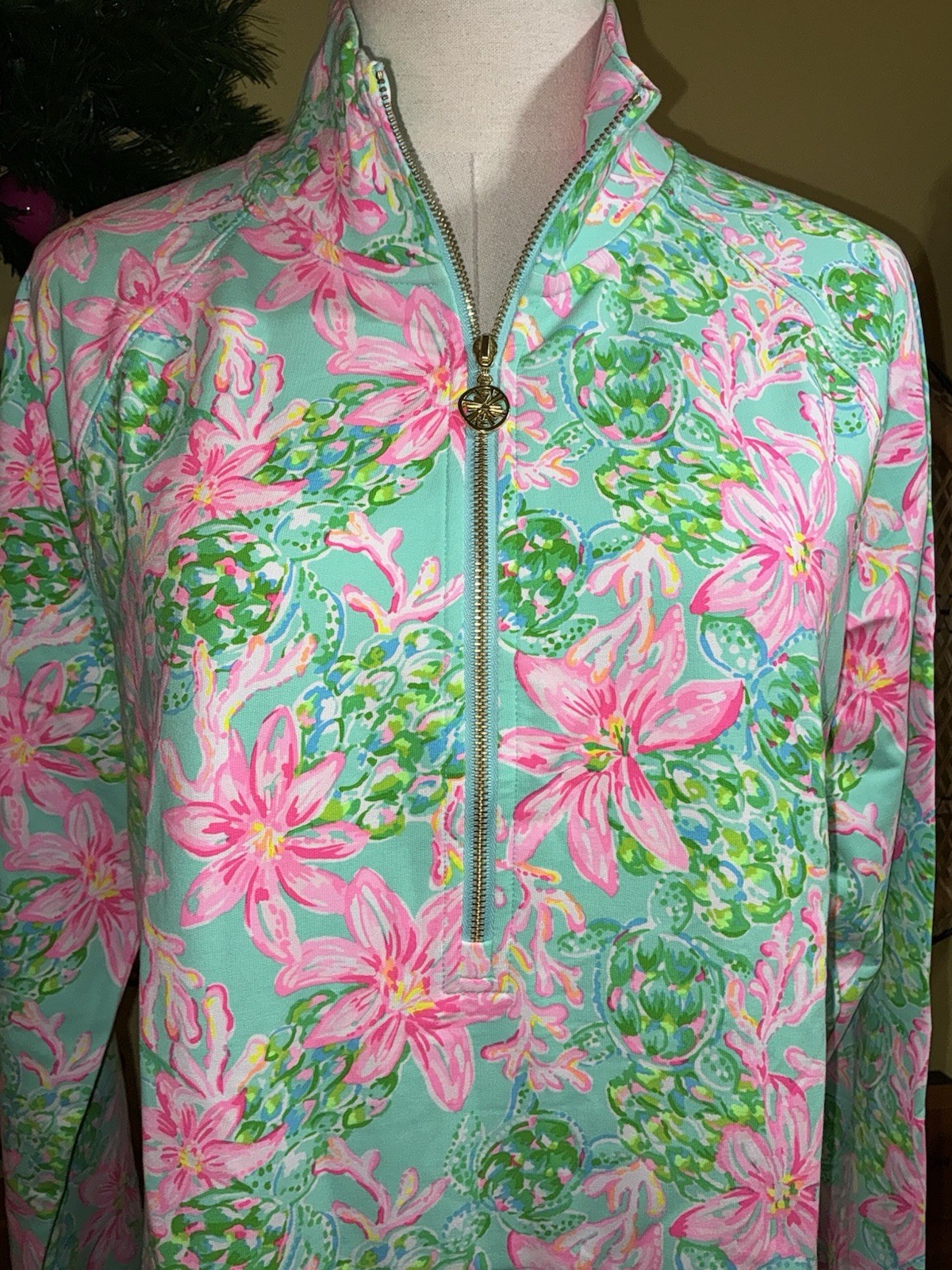 Lilly Pulitzer NWT UPF 50+ Skipper Popover So Shellegant Size L