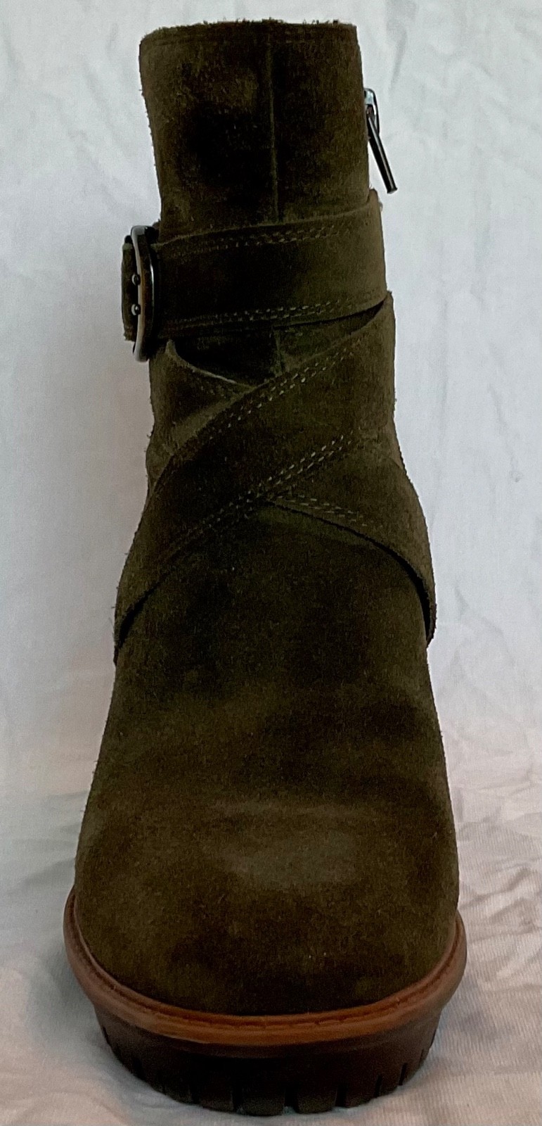 Naturalizer | Shoes | Naturalizer Lyra Crisscross Bootie suede size 8 green