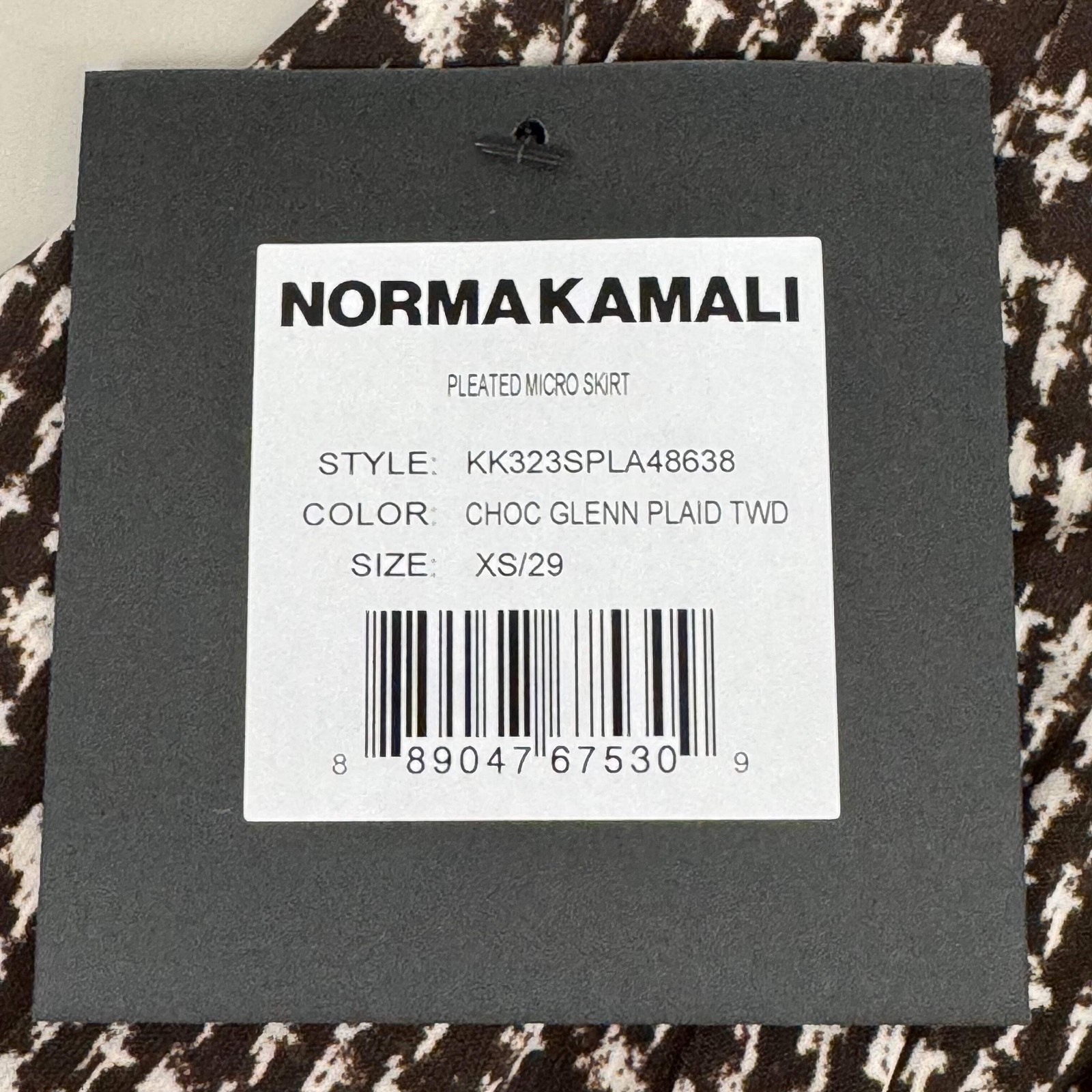 NORMA KAMALI Silky Jersey Pleated Micro Skirt Unlined Women’s Sz S/32 Chocolate