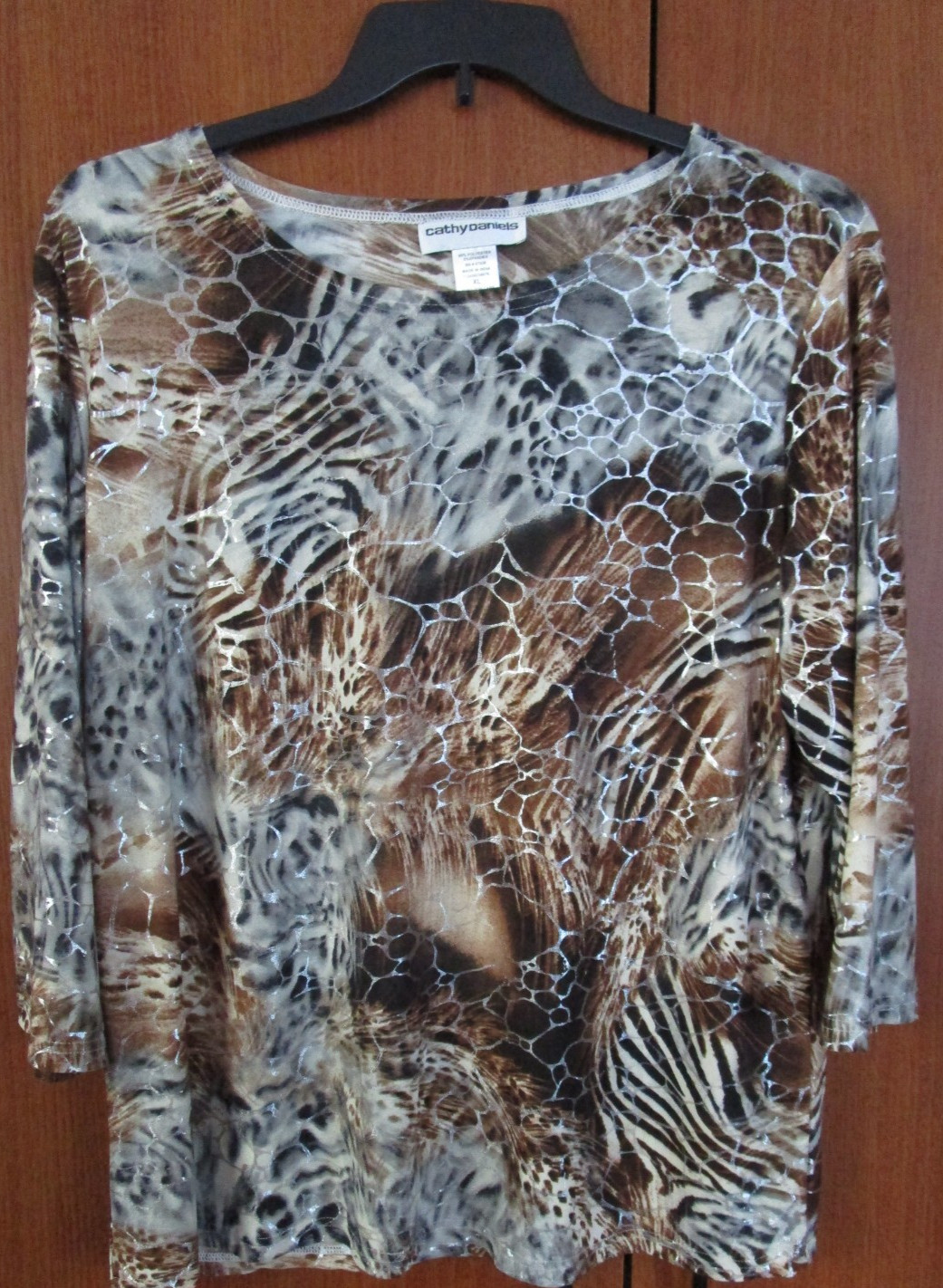 Cathy Daniels Tunic Top Sz XL Polyester & Spandex Bust 51 Length 27.5 in