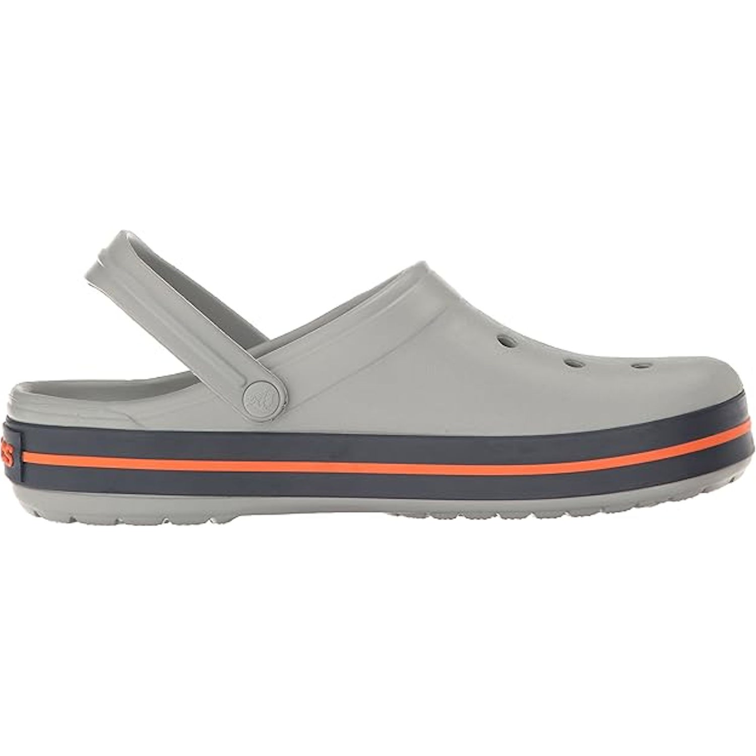 Crocs Unisex Men’s and Women’s Crocband Clogs Light Grey 7 Women 5 Men