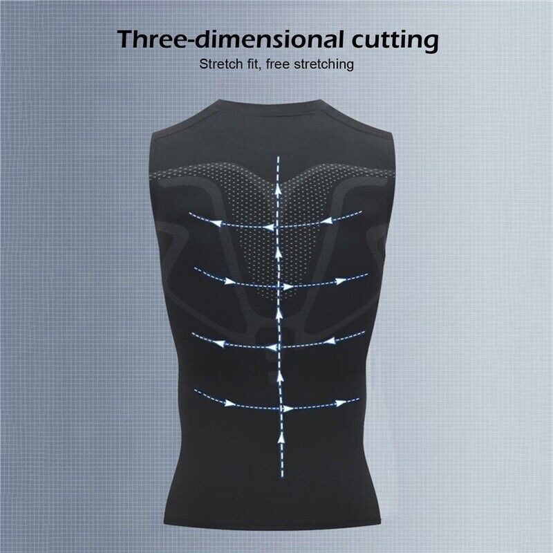 Evolv-Off Compression Shirt, V-Boost 2025 New Version Ionic Shaping Sleeveless
