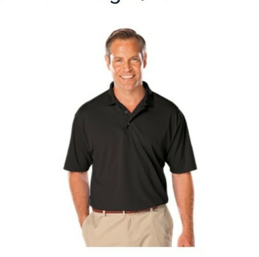 Blue Generation Blu-X-Dri Moisture Wicking, Men’s Polo Shirt, Black, Size 2XL