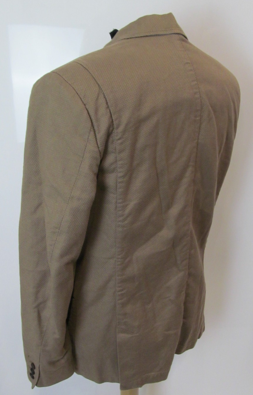 Timberland Men’s Button-up Blazer Dark-Beige Jacket With Pockets UK Size Large