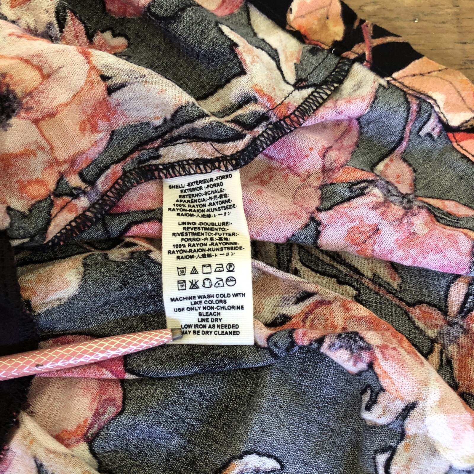 Free People Mini Dress Black & Orange Floral V Neck Bell Sleeve Tegan NWT Size 0