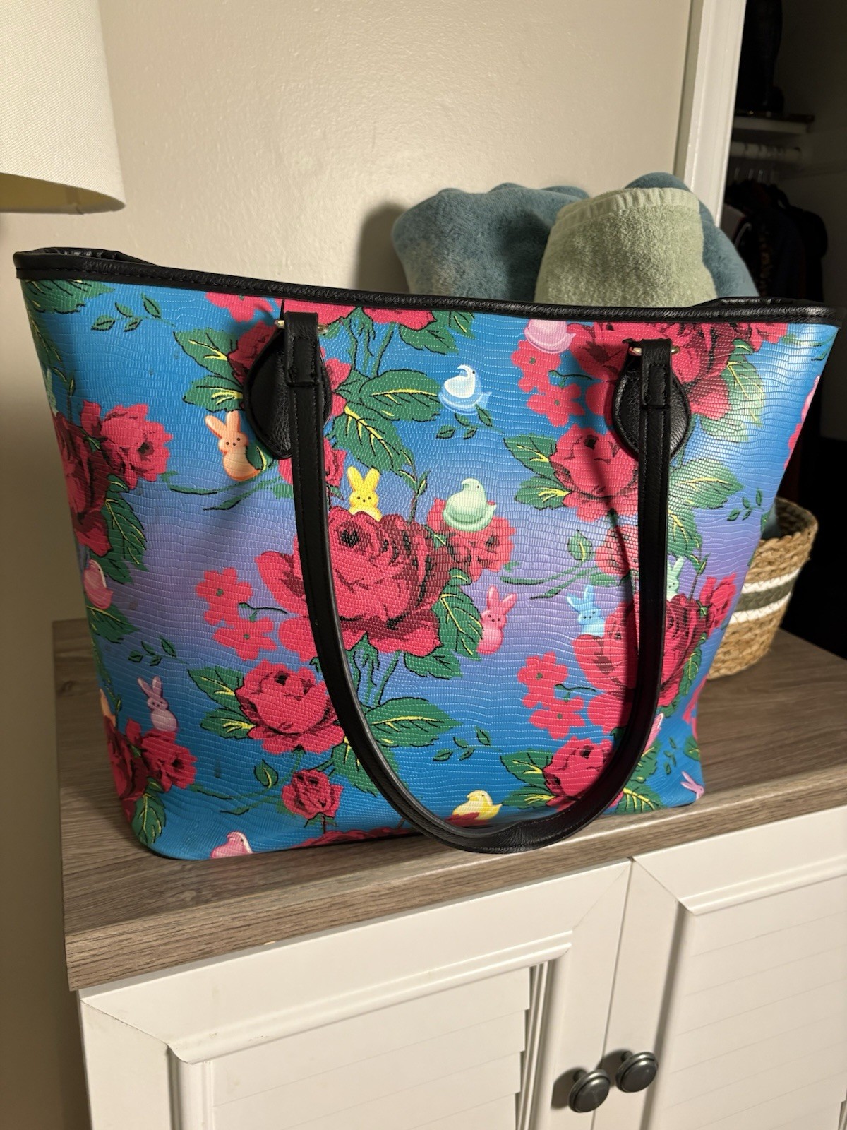 Limited Edition Peeps x Betsey Johnson Purse Tote Pink Bunny Easter Spring