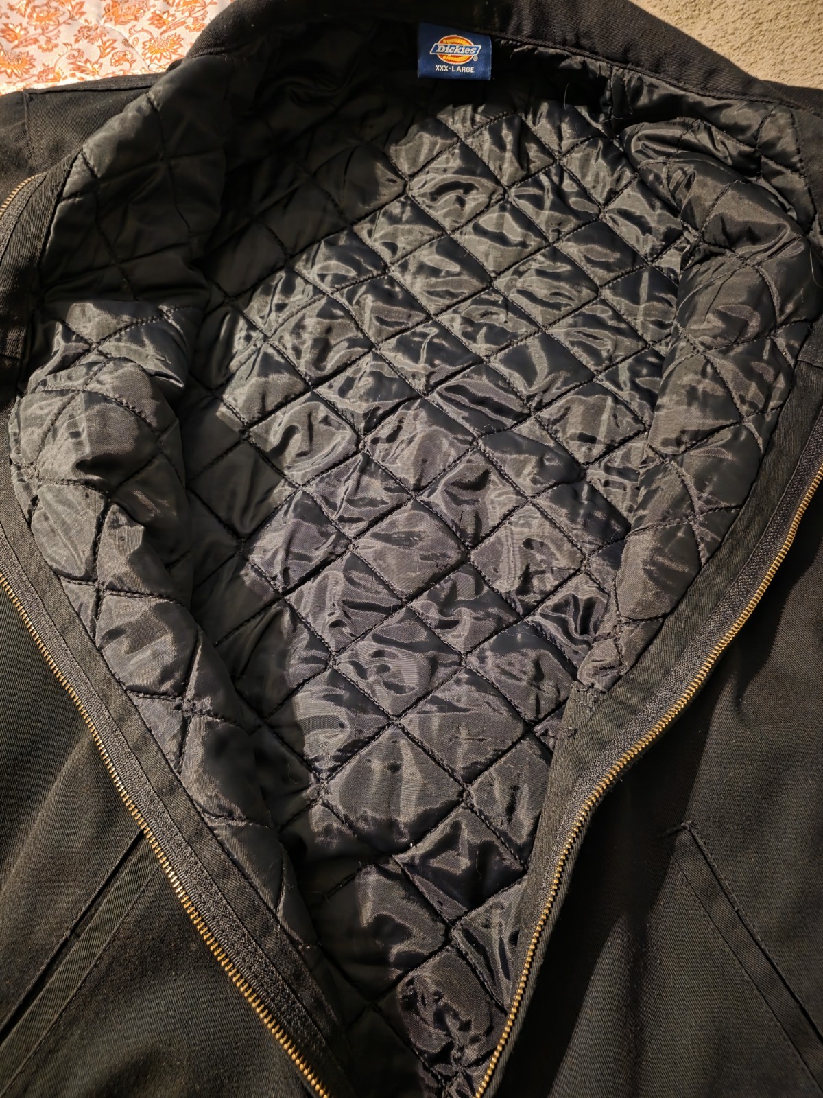 Vintage 90s Dickies Eisenhower Mechanic Jacket Mens Size 3XL Quilted Lined Zip