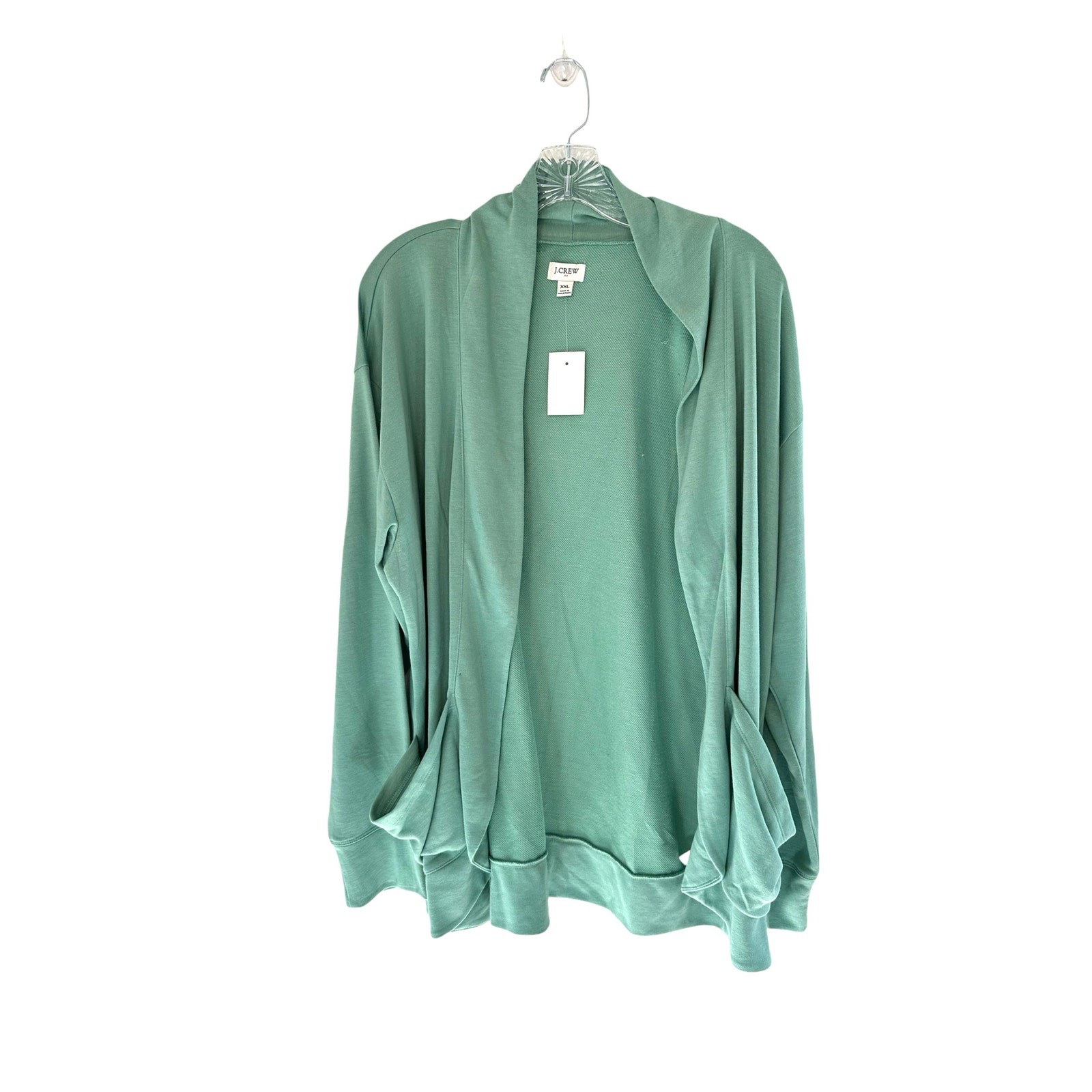New with Tags J.Crew Eucalyptus Steam Soft Knit Wrap Cardigan Sweater Size XXL