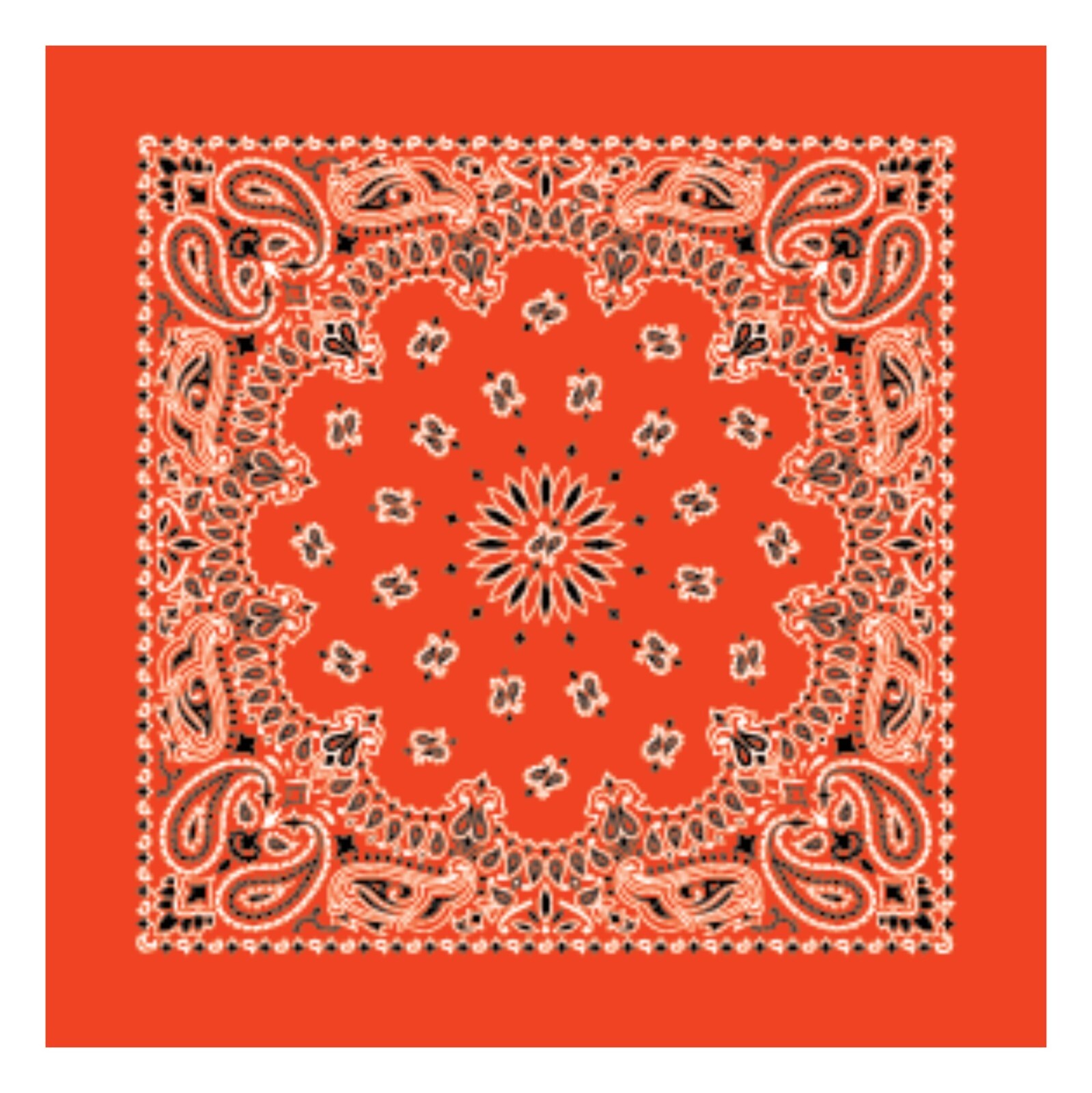 Neon Paisley 22×22 Bandannas, Made in USA, Hav-A-Hank
