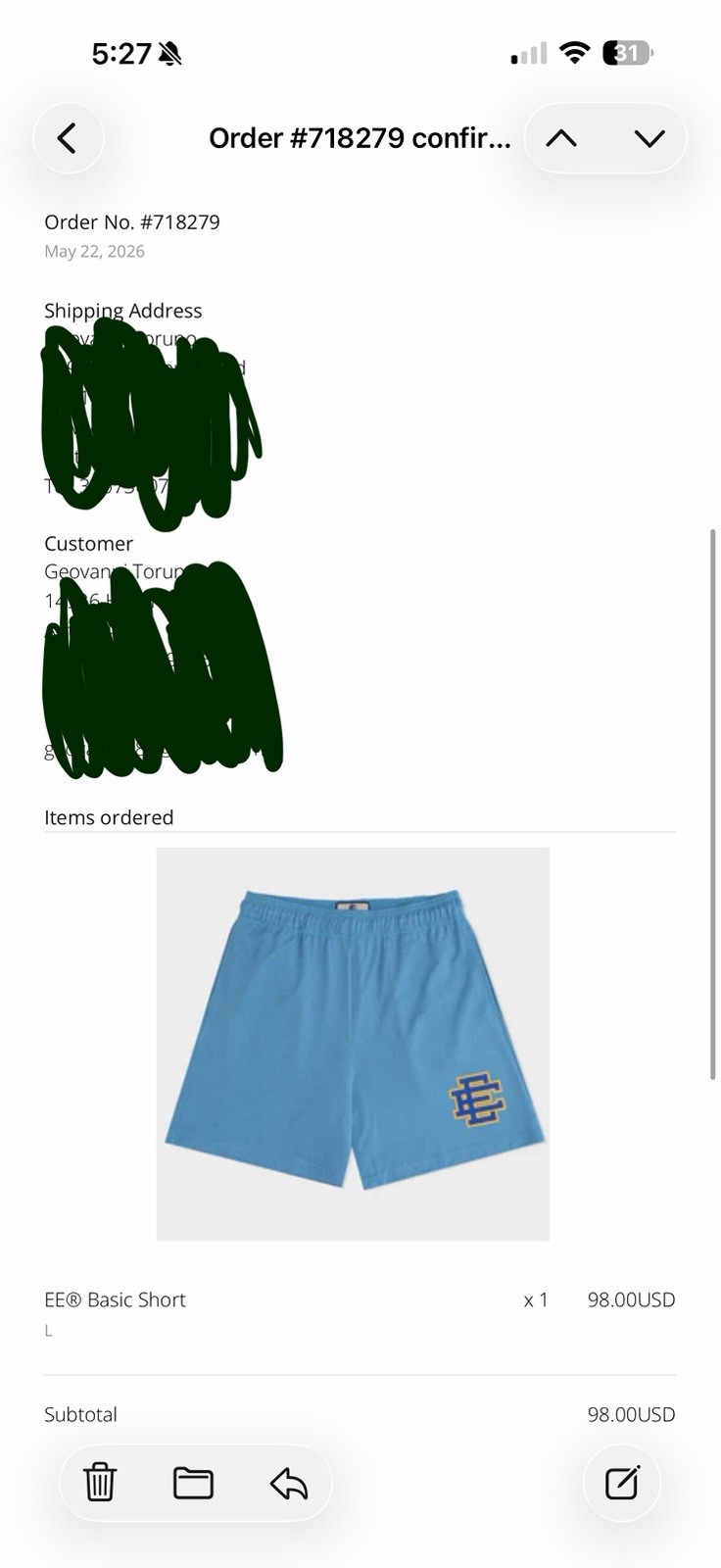 Eric Emanuel Mesh shorts