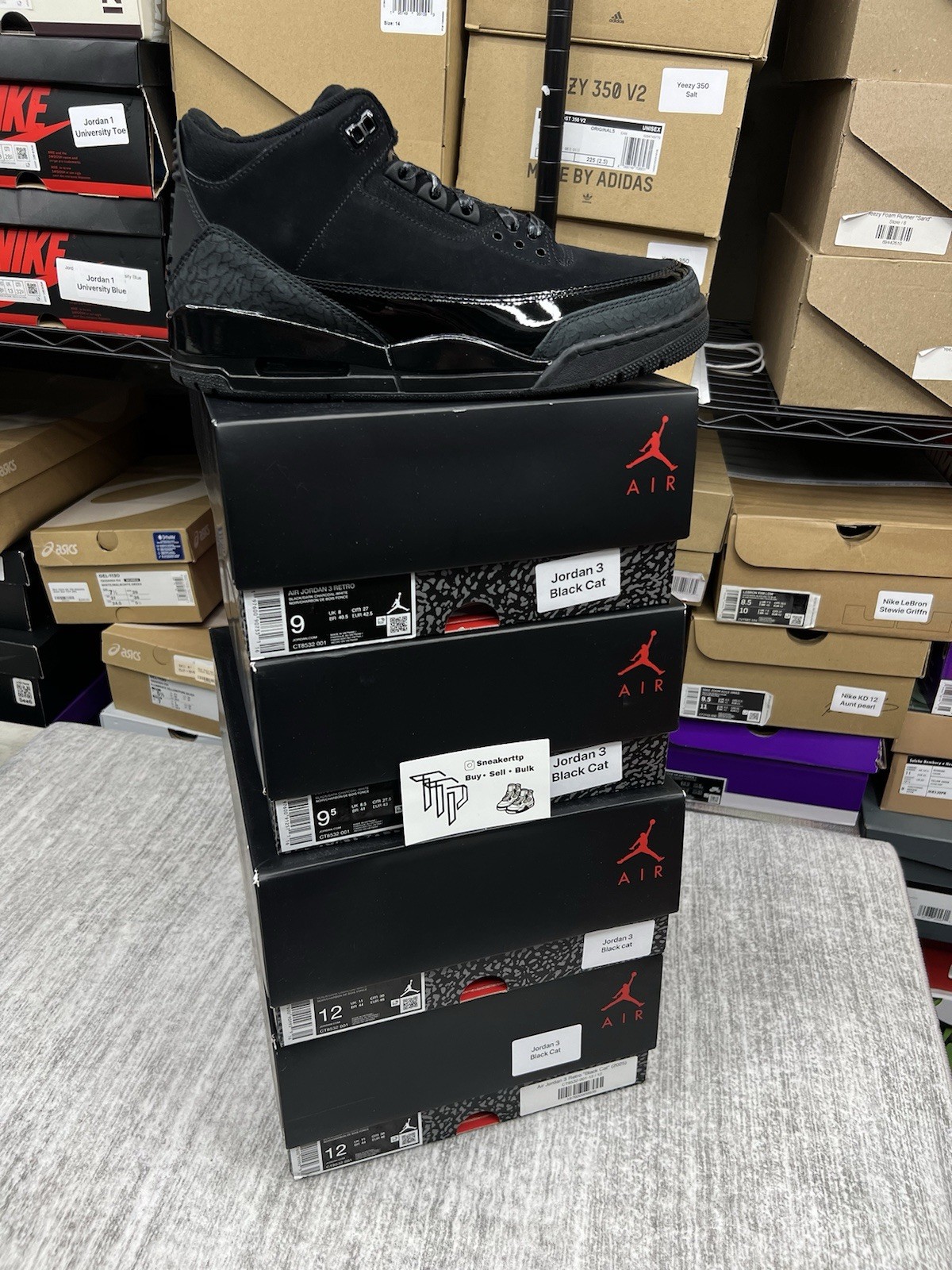 ✅Size 12 – Air Jordan 3 Retro 2025 Black Cat | Brand New | Ready To Ship✅