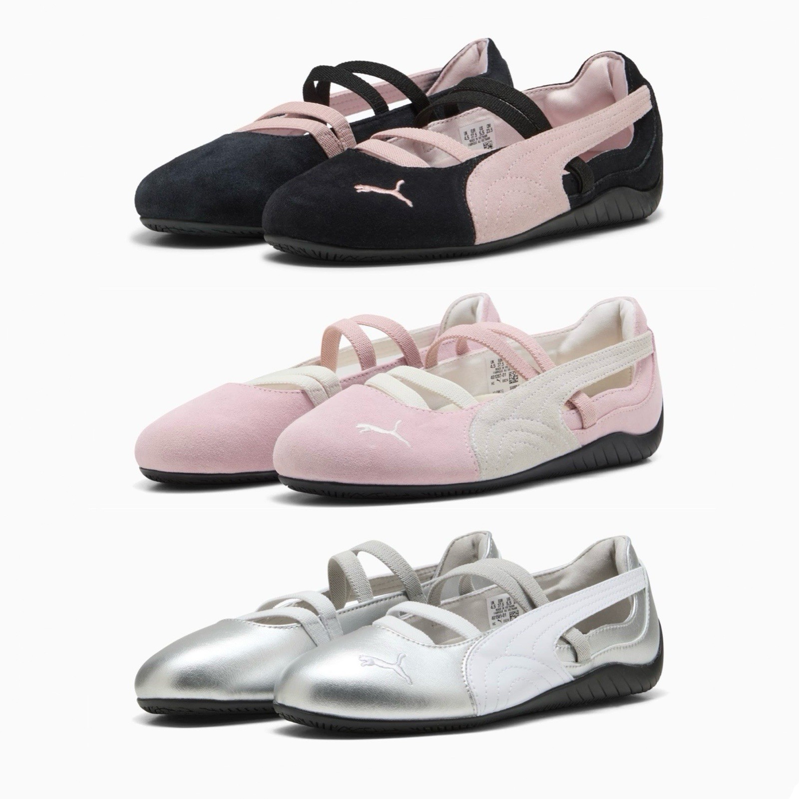 Puma Womens Speedcat Ballet ‘Metallic – Silver’ 401581-01 /Black Pink 401287-02