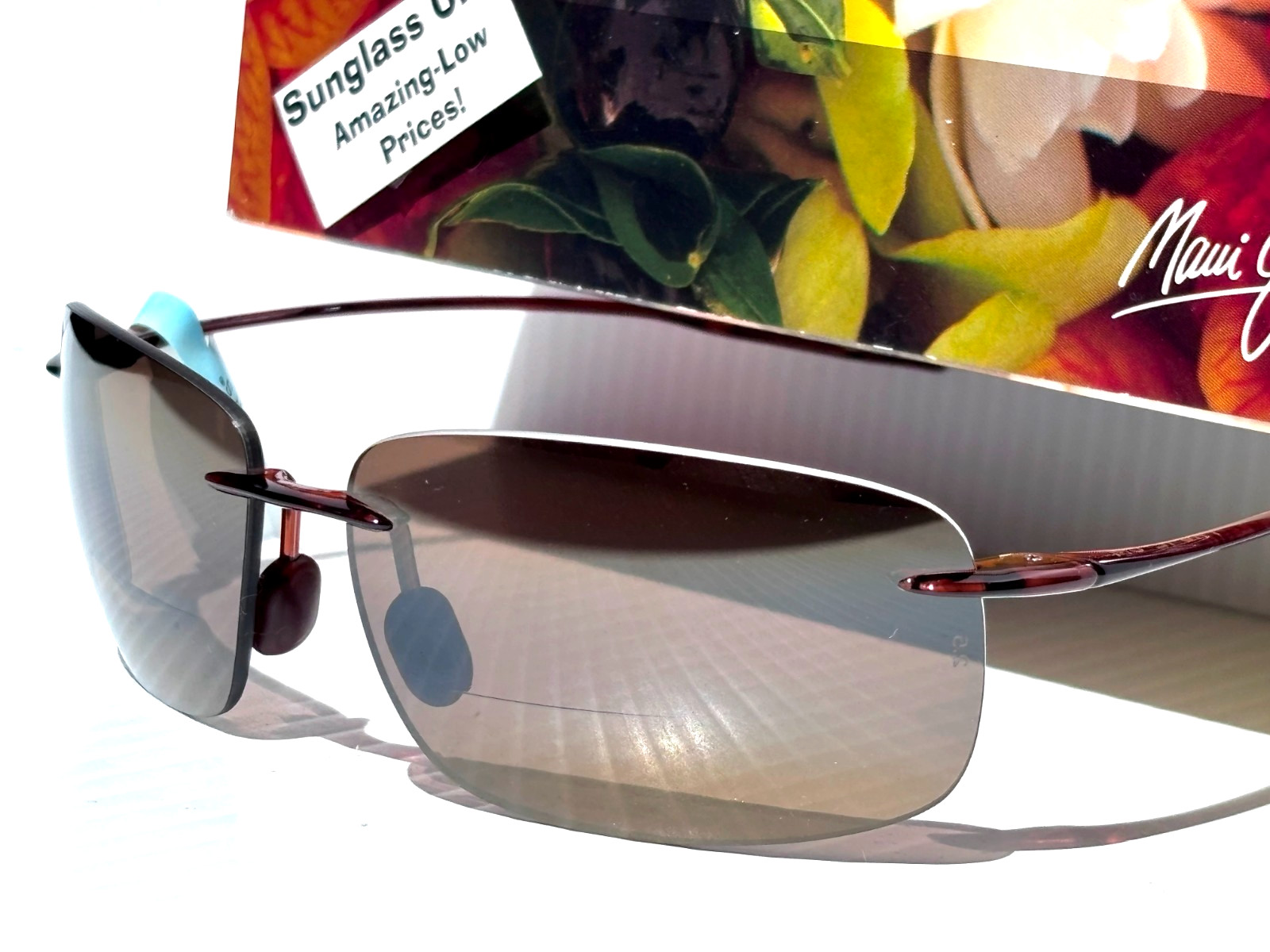 Maui Jim BREAKWALL Rootbeer POLARIZED HCL Bronze 2.5 READER Sunglass H422-2625