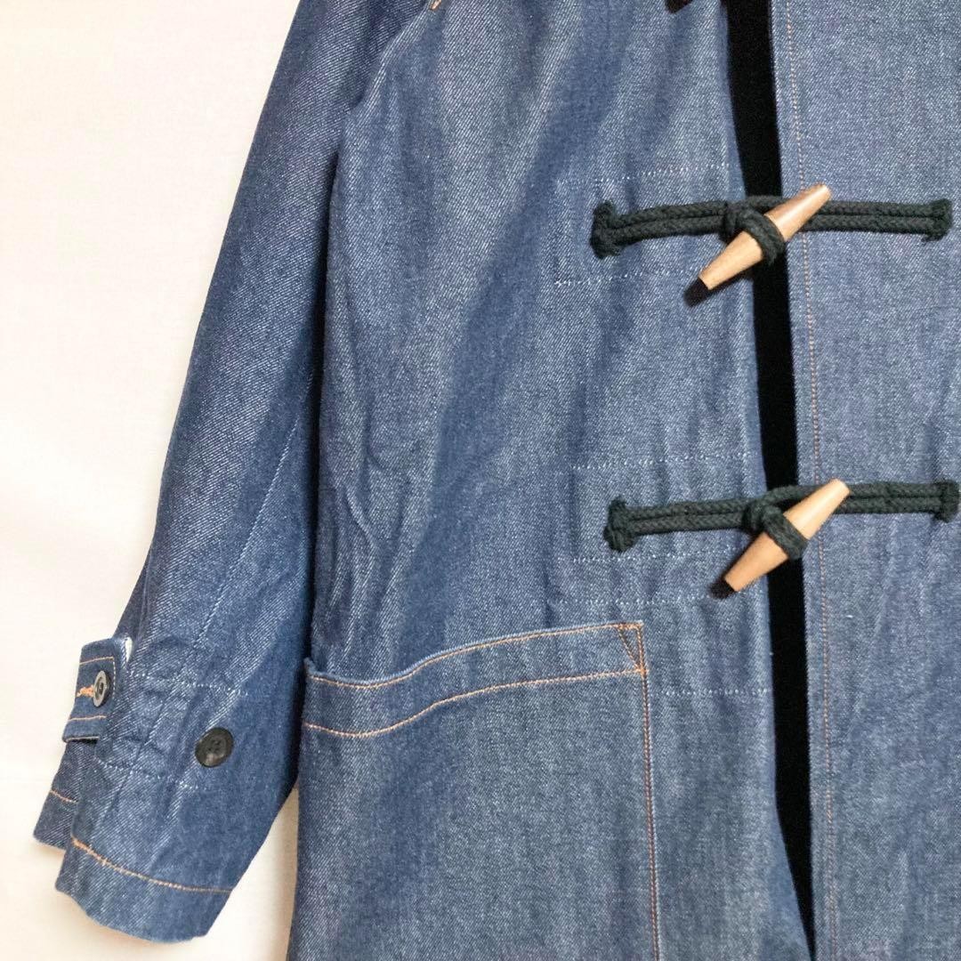 orSlow Or Slow Oversized Denim Duffel Coat Men’s Made in Japan Size M(2)