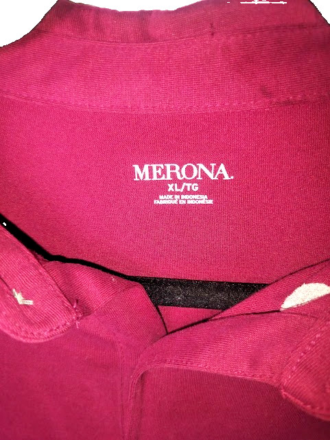 Merona Men’s Polo Shirt XL Red Cotton/Polyester Blend