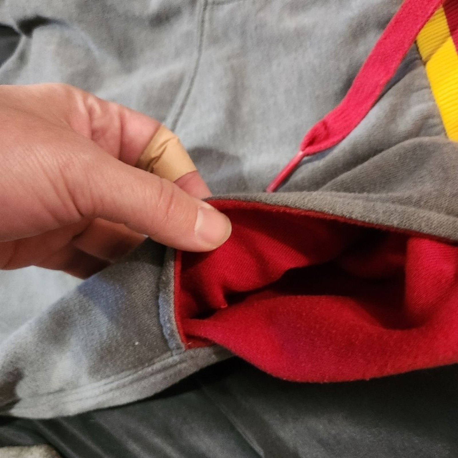 Warner Bros. Harry Potter Gryffindor Gray Joggers with Red and Yellow Accents L