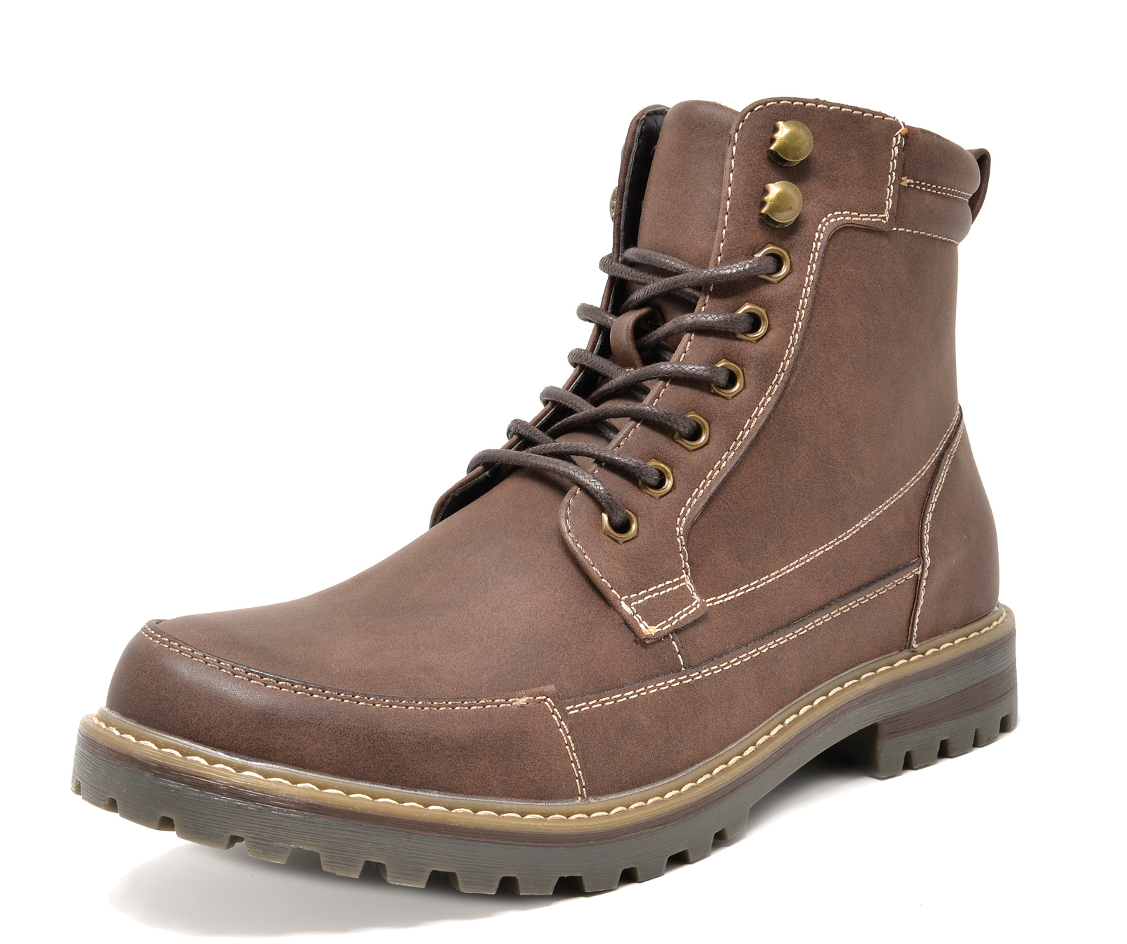 Men’s Motorcycle Boots Combat Riding Ankle Leather Boots Size 6.5-15