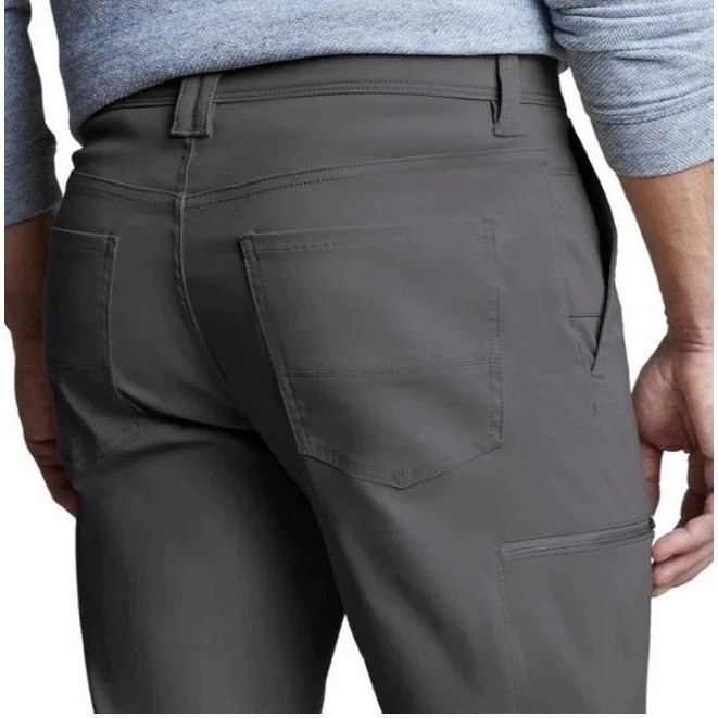 Copper and Oak Supply Co Utility Pants Men 30×29 Gray Straight Fit Tech