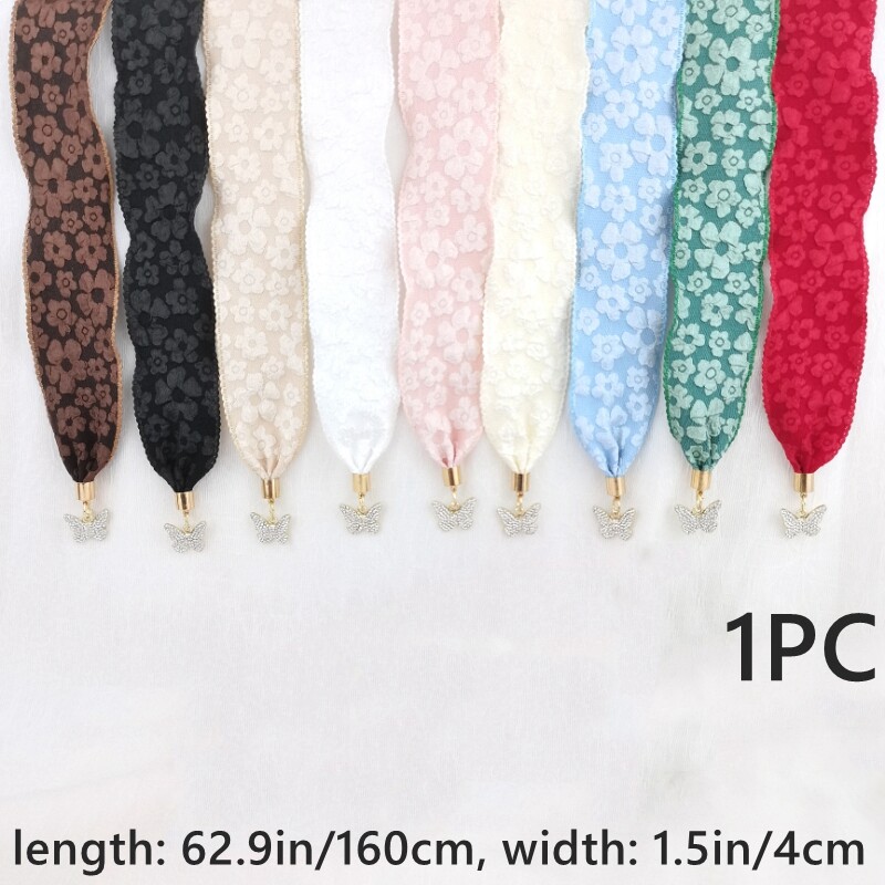 Lady Floral Ribbon Sash Waist Belts Strap Waistband Dress Shirt Decor Belts Soft
