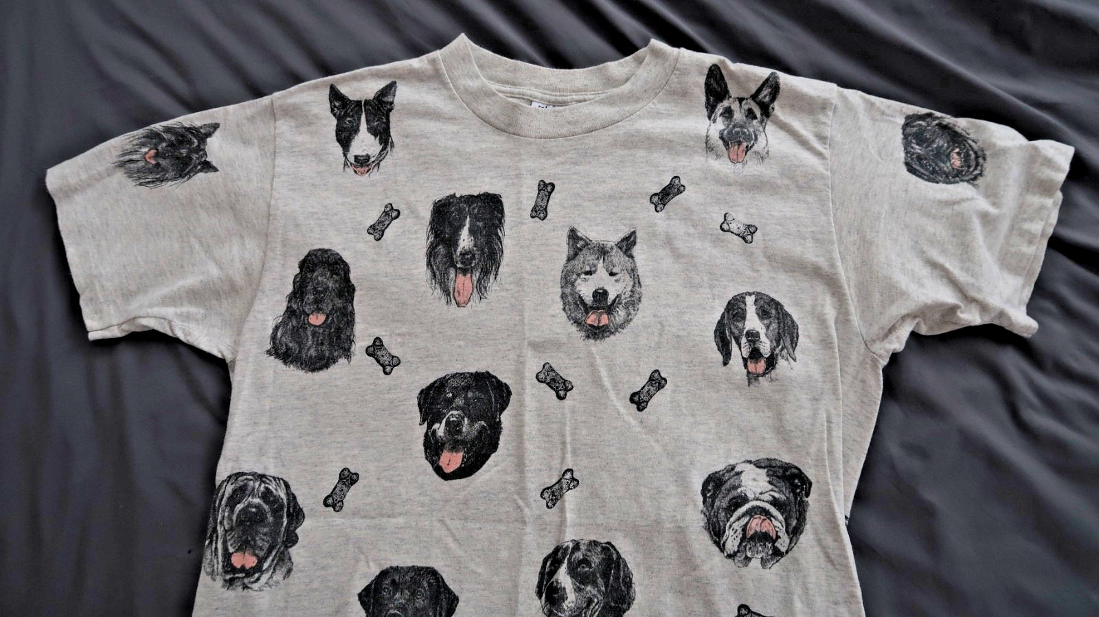 Vintage AOP Dog T-shirt Adult Large Medium rel e vant products all over print