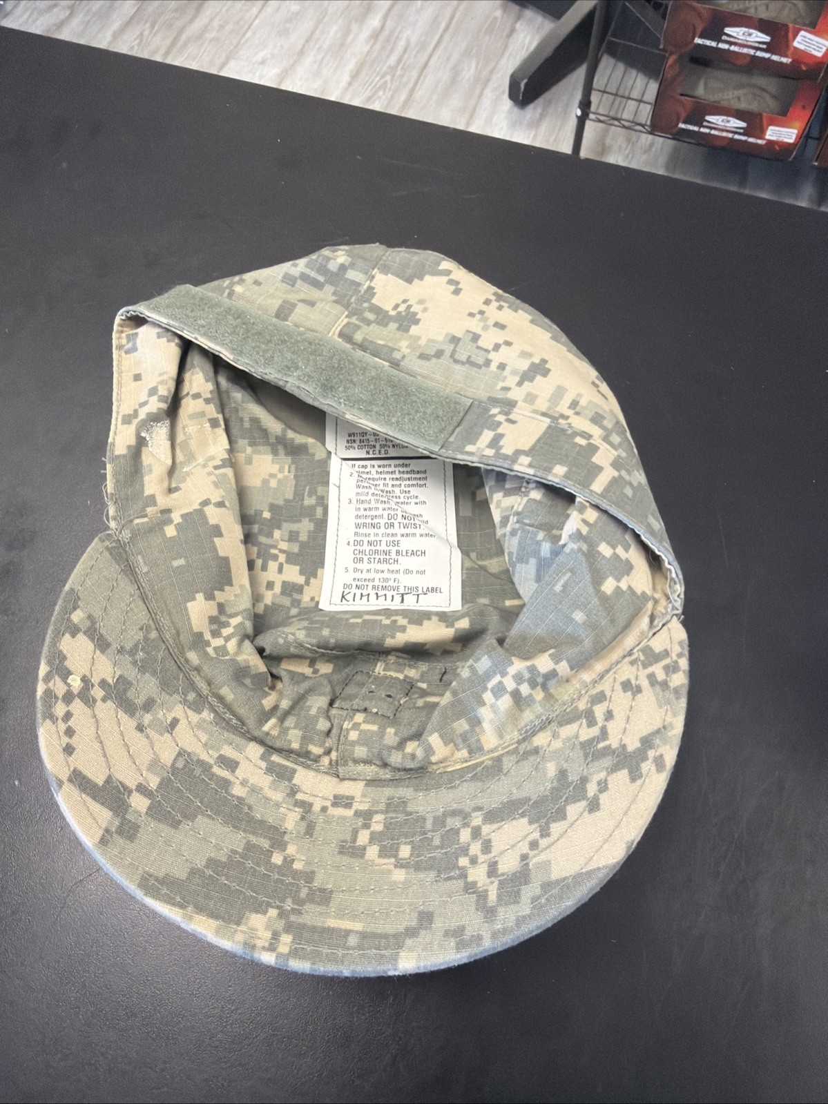 USGI ARMY PATROL CAP DIGITAL ACU UCP COMBAT UNIFORM HAT PC 7 3/8 General 1 Star