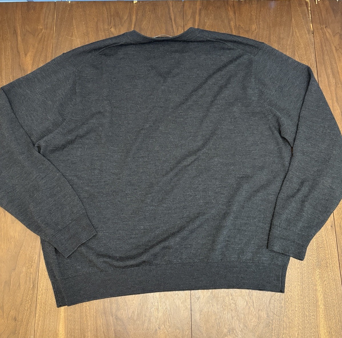 Men’s Raffi Grey 100% Extra Fine Merino Wool Size XL 54