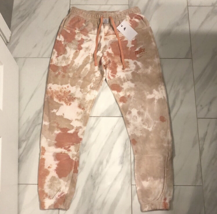 Nike Men’s Tie Dye Sweatpants (Pattern Varies) Pink Tan White $80 Small New