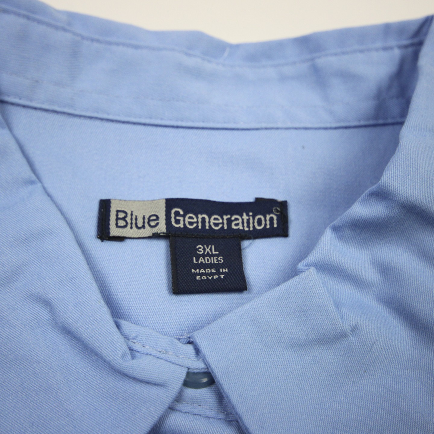 Blue Generation Button-Up Women’s Blue New with Tags 3XL