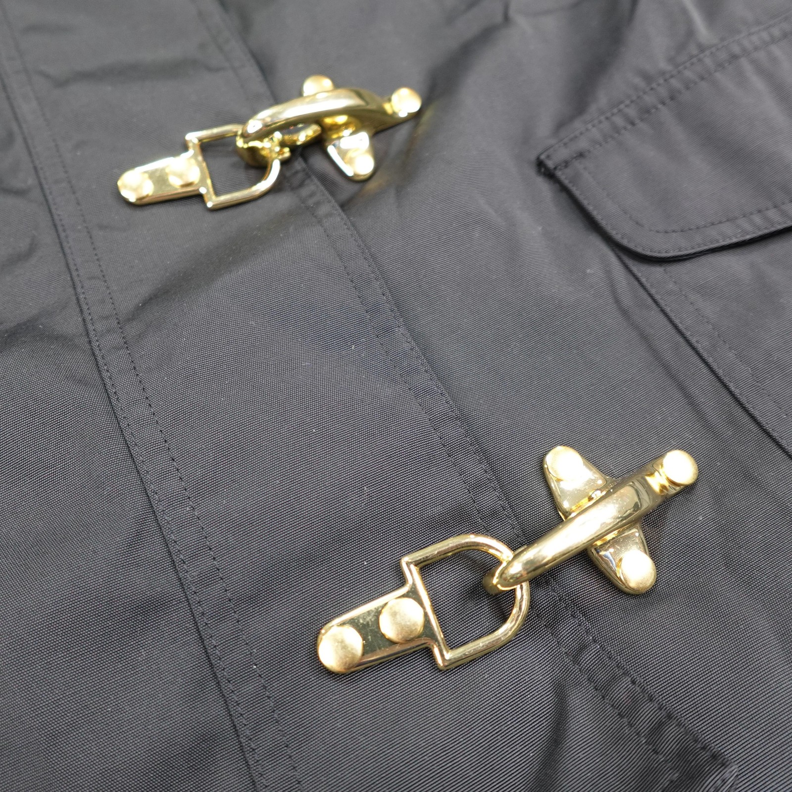 LRL Ralph Lauren Jacket Womens 2X Plus Gold Fireman Lobster Clasp Coat Vintage