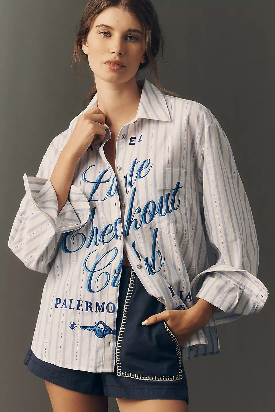 Anthropologie – Novelty Shrunken Bennet Buttondown Shirt by Maeve