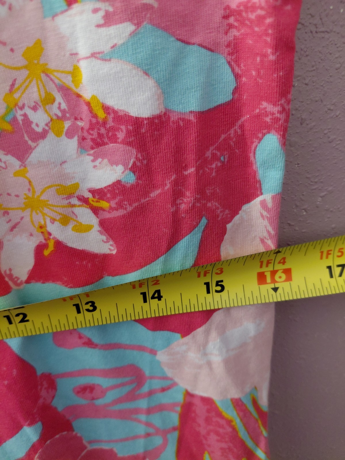 Ana Clare Finlay Knee Length Sheath Dress in Tahiti Print Size Medium