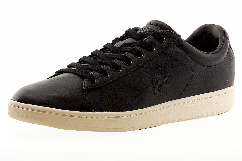 Lacoste Men’s Carnaby Evo 2 Black Sneakers Shoes Sz: 8.5