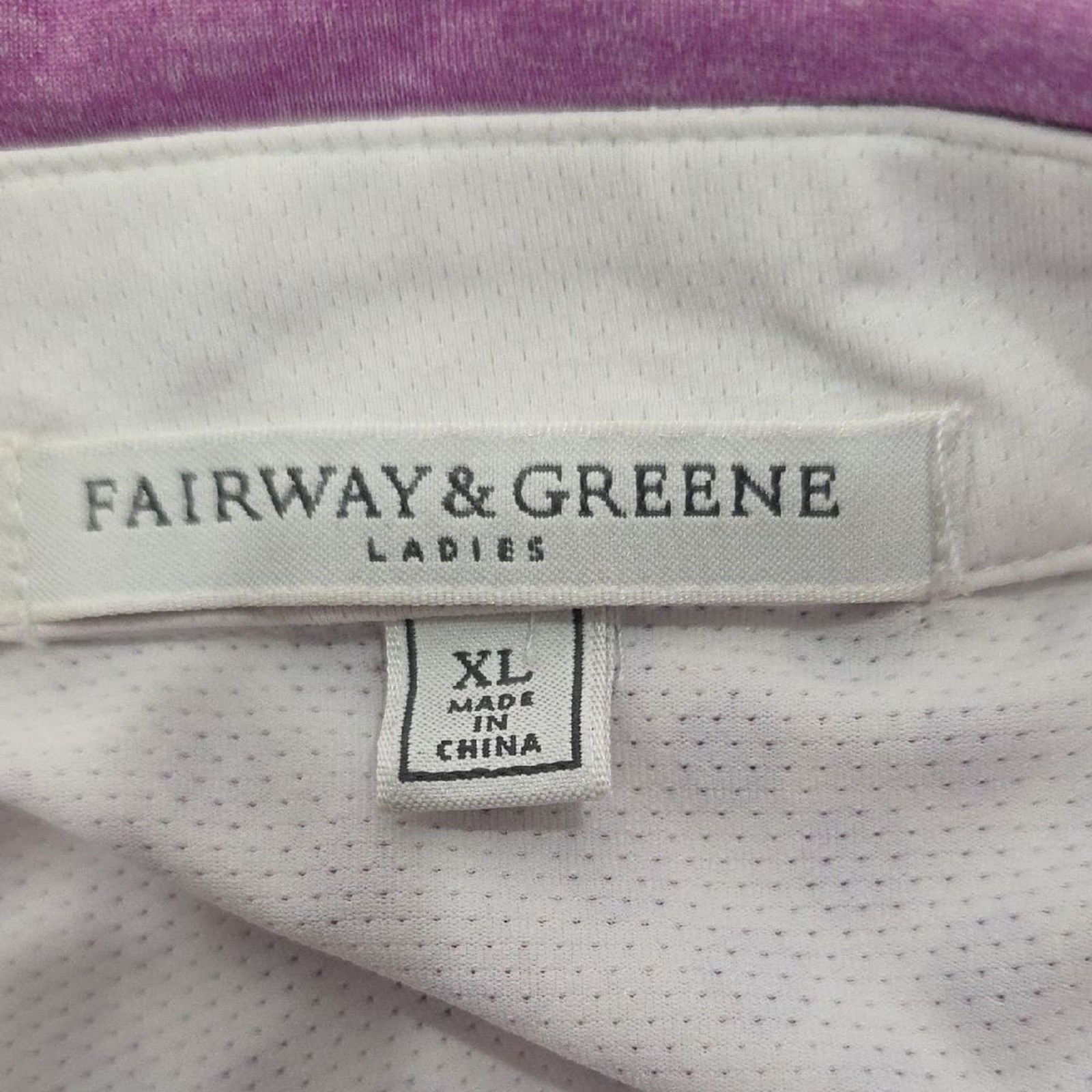 Fairway & Greene Purple White Polka Dot Sleeveless Golf Dress Pockets Size XL
