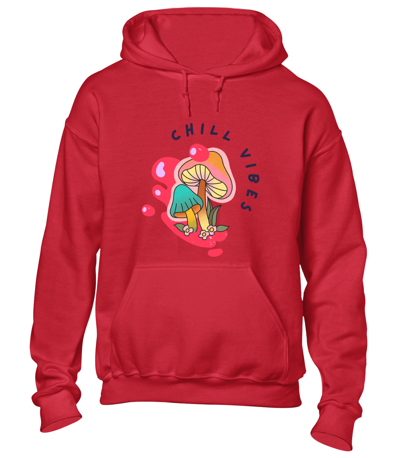 CHILL VIBES HOODY HOODIE FUNNY SUMMER HOLIDAY CLOTHING CASUAL NICE TOP