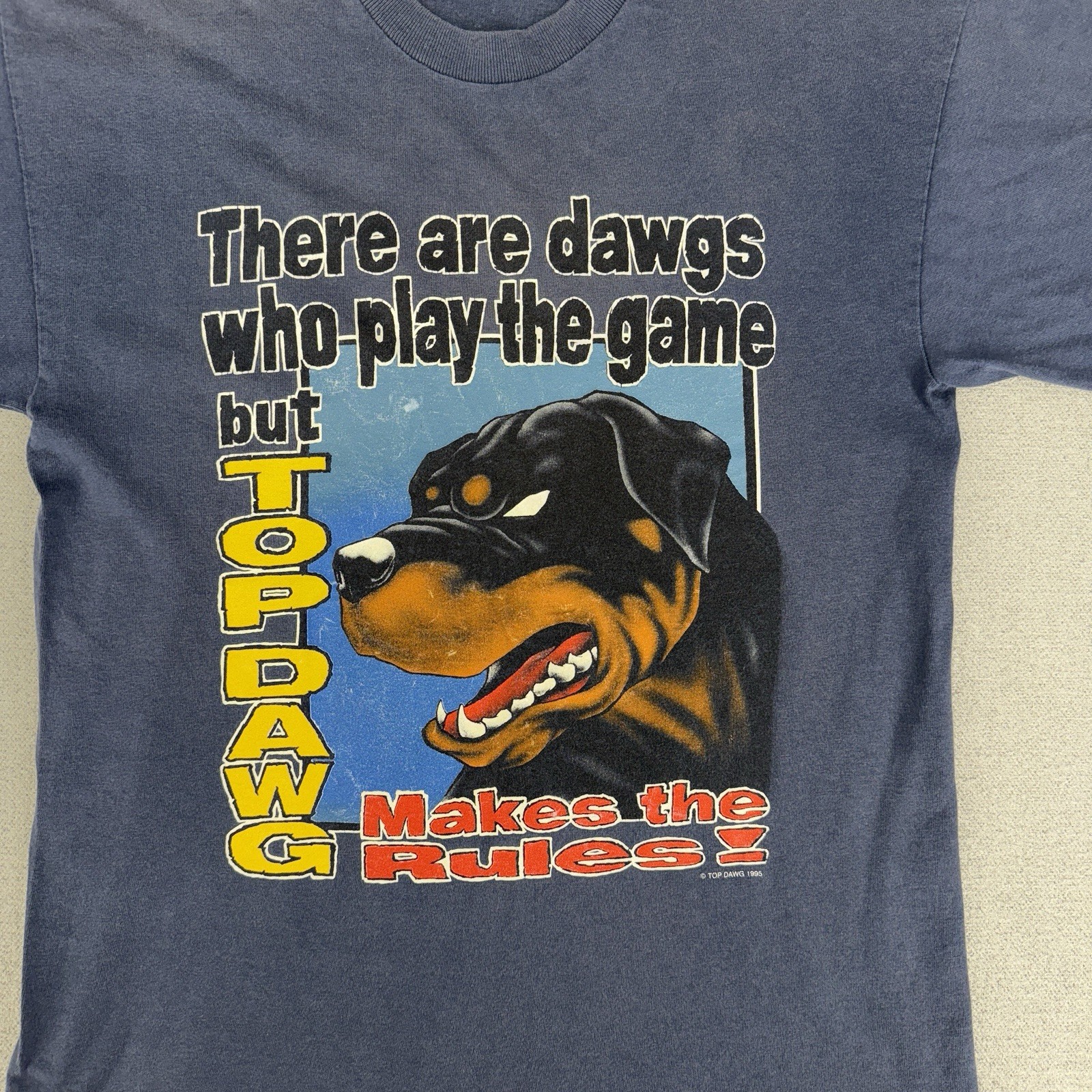 90’s Top Dawg Youth XL Shirt Rottweiler Dog Kids Streetwear Hip Hop Grunge USA