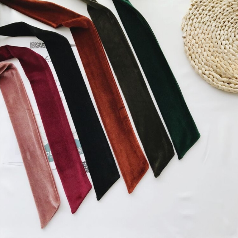 Lady Velvet Waist Belt Sash Strap Dress Coat Waistband Classic Hair Tie Ribbon
