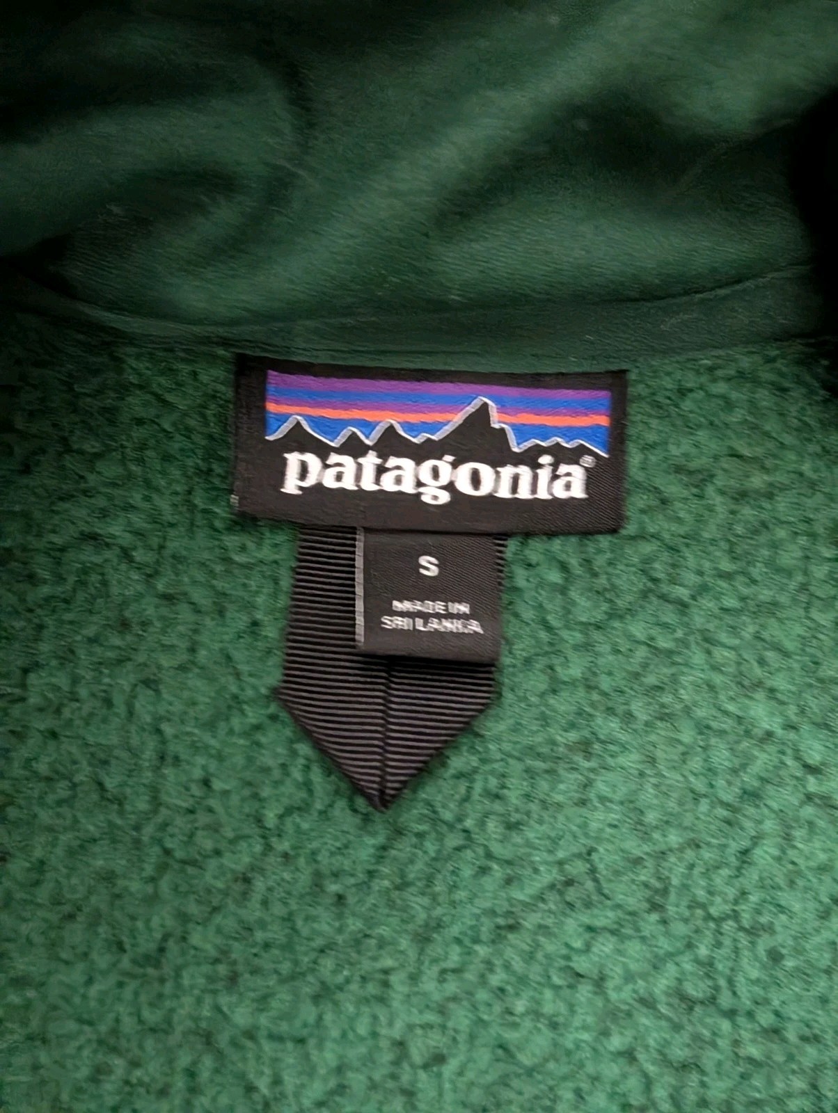 Patagonia Men’s Small Full Zip Vest Green