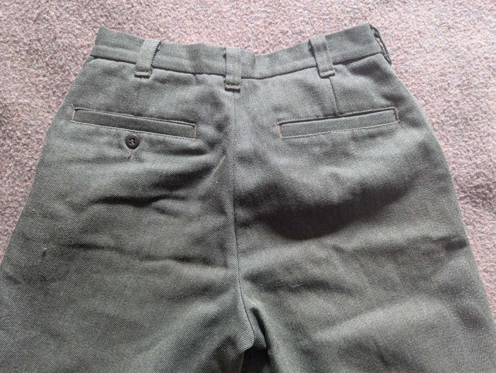 Filson mens heavy wool pants straight cut green 30×29