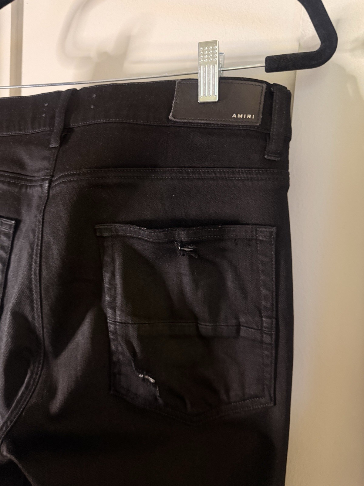 AMIRI Black MX1 Skinny Jeans Size 32 Made in USA