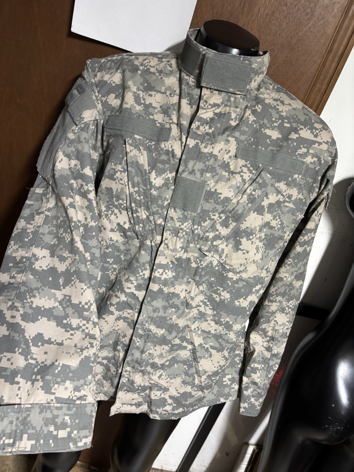 USGI Digi Camo ACU Combat Jacket Coat Medium M L Long Tall Army Ripstop Zip-up