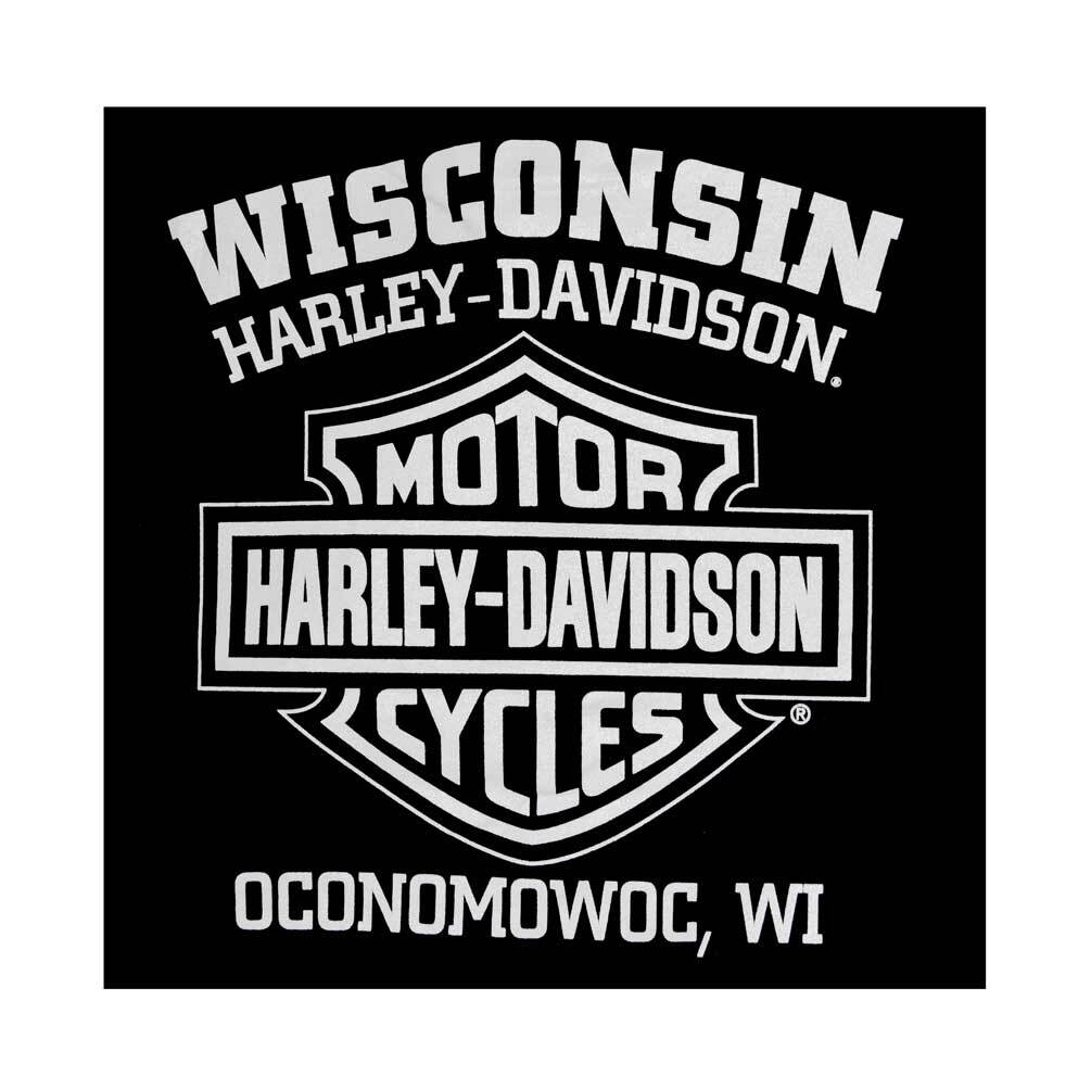 Harley-Davidson Men’s T-Shirt Eagle Graphic Short Sleeve Tee Black Tee 30296656